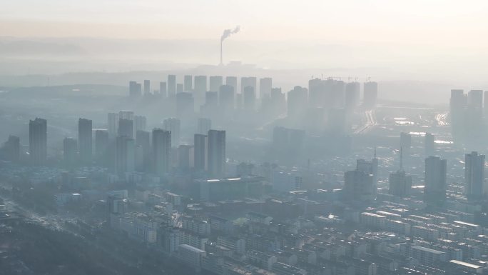 城市建设雾霾大气污染