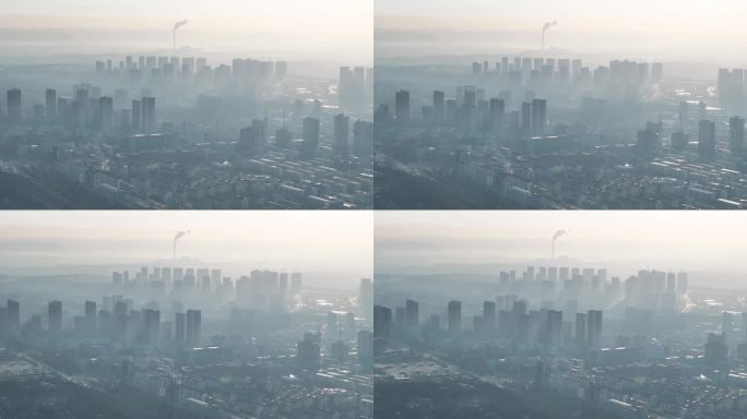 城市建设雾霾大气污染