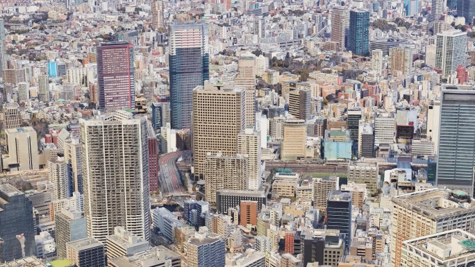 日本东京航拍视频