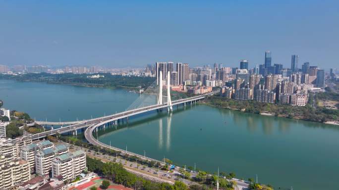 4K航拍广东惠州合生大桥