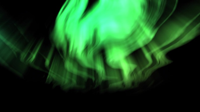 极光北极光现实动画循环绿色1