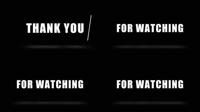 感谢您观看动画