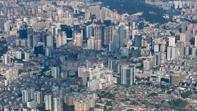 福建福州航拍城市空景