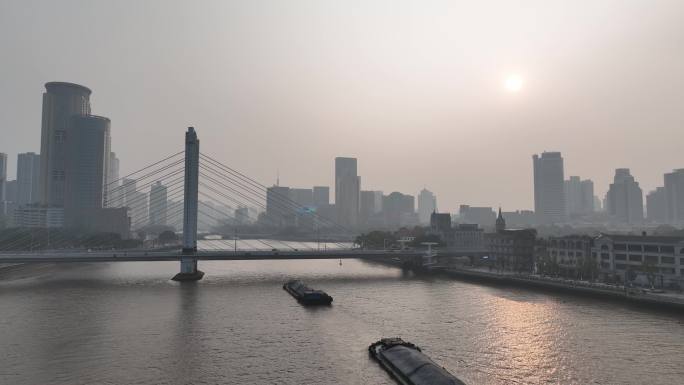 宁波三江口天一广场航拍宁波