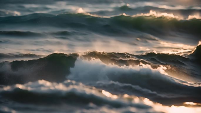 夏日阳光沙滩海浪