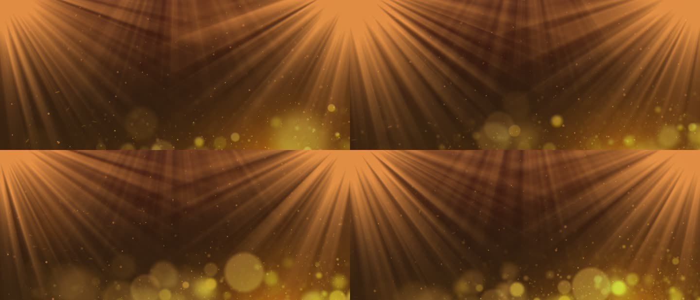 4k金色光线粒子背景