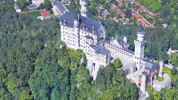 德国新天鹅城堡航拍