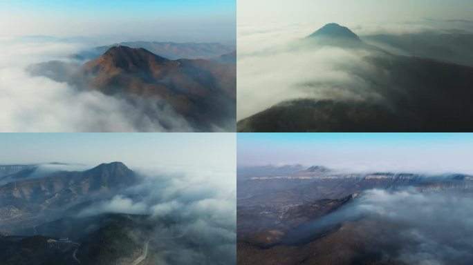 山云雾生态大自然晨雾山川山林