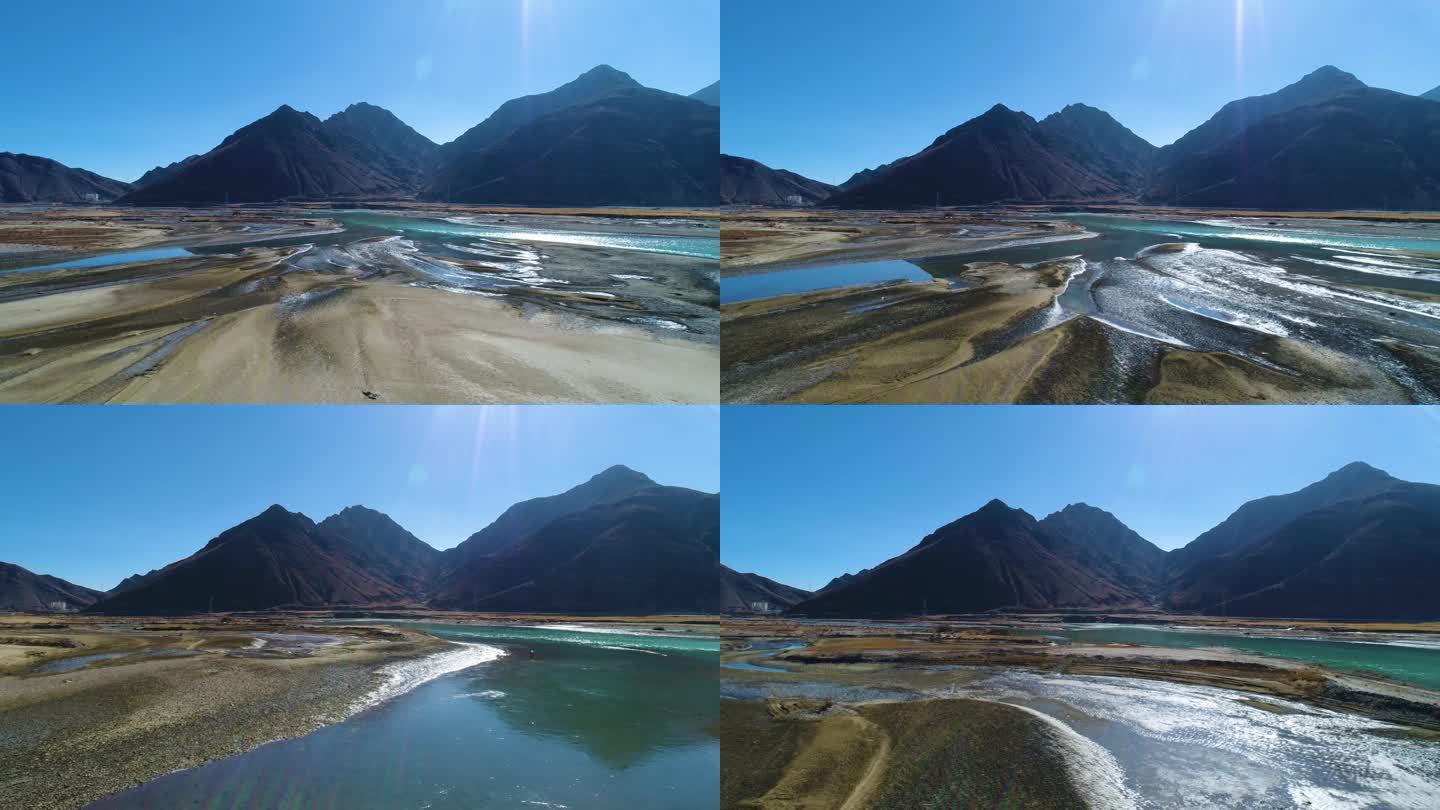 西藏无人区航拍 4k素材