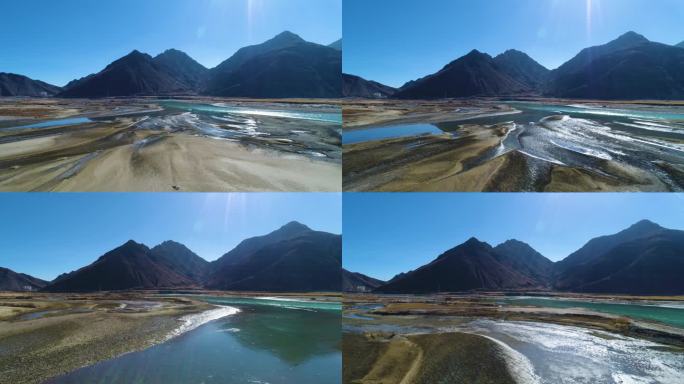 西藏无人区航拍 4k素材