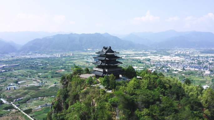 浙江松阳县航拍