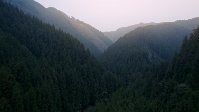 山谷湖水