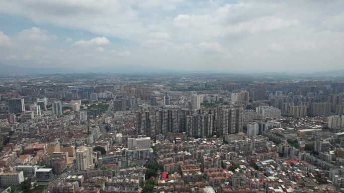 福建漳州城市大景航拍