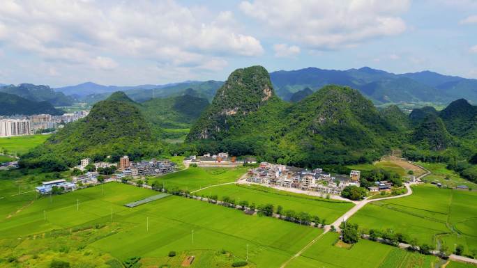 航拍广东英西峰林，广东旅游名胜景区