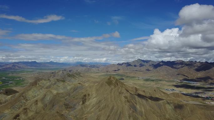 航拍西藏山脉  4k素材