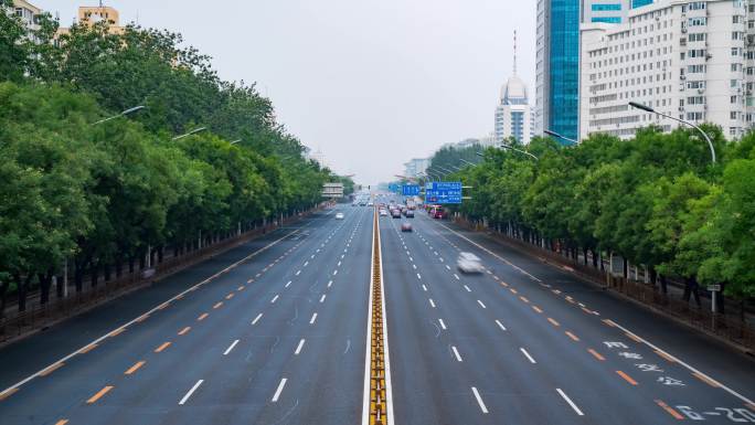 北京城市道路桥梁交通车流5