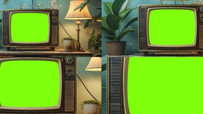 老电视绿幕