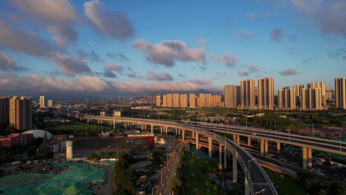 青岛崂山区航拍低空延时