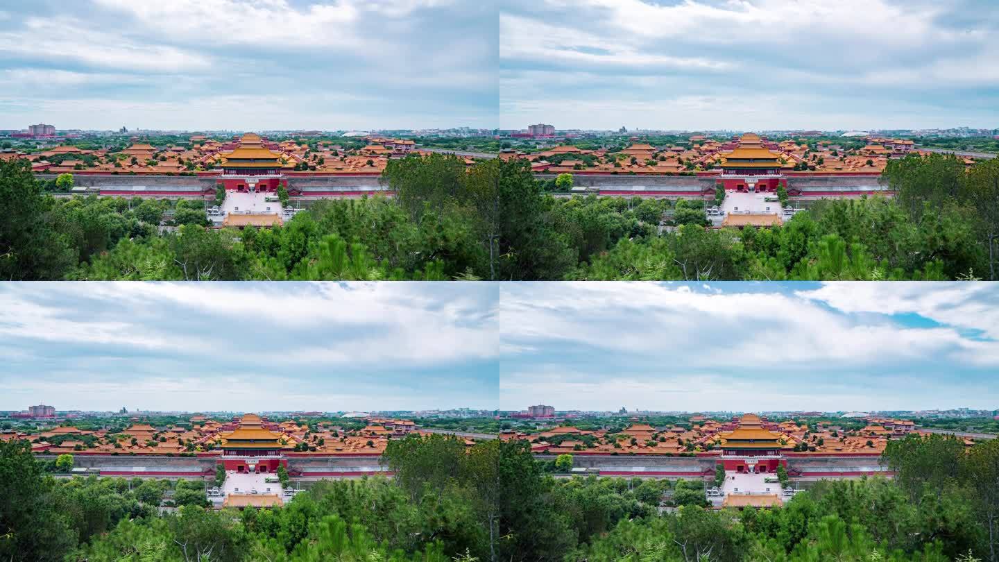 北京故宫全貌紫荆城航拍延时3