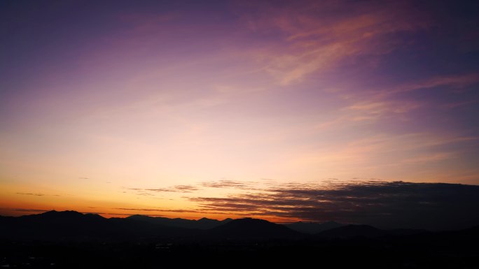 黄昏晚霞延时日落夕阳傍晚天空唯美火烧云