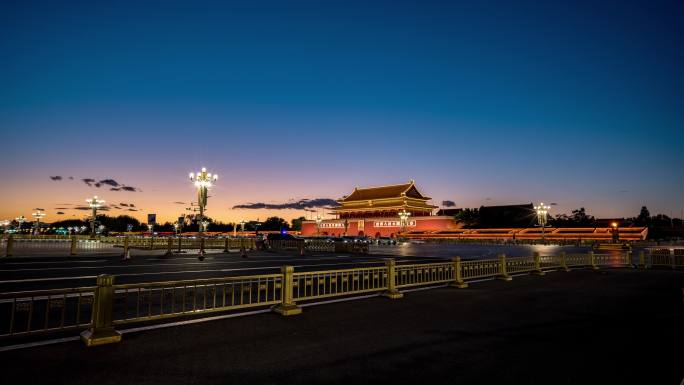 北京天安门广场延时夜景3