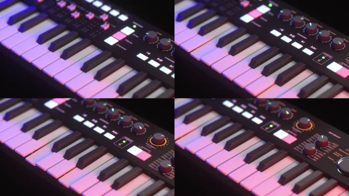 电子钢琴合成器键