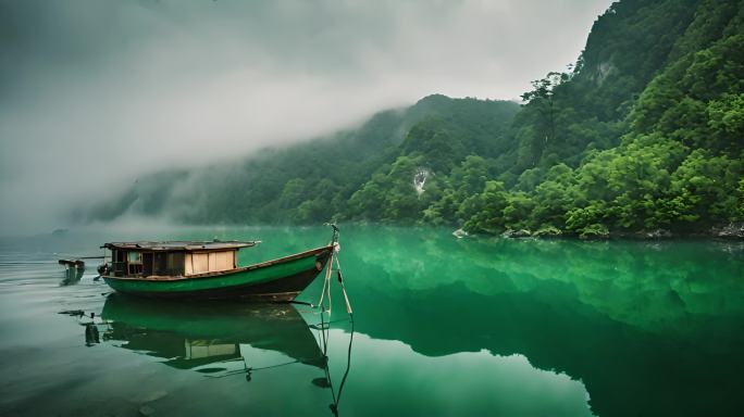 4K高质量禅意国风山河云雾好风景