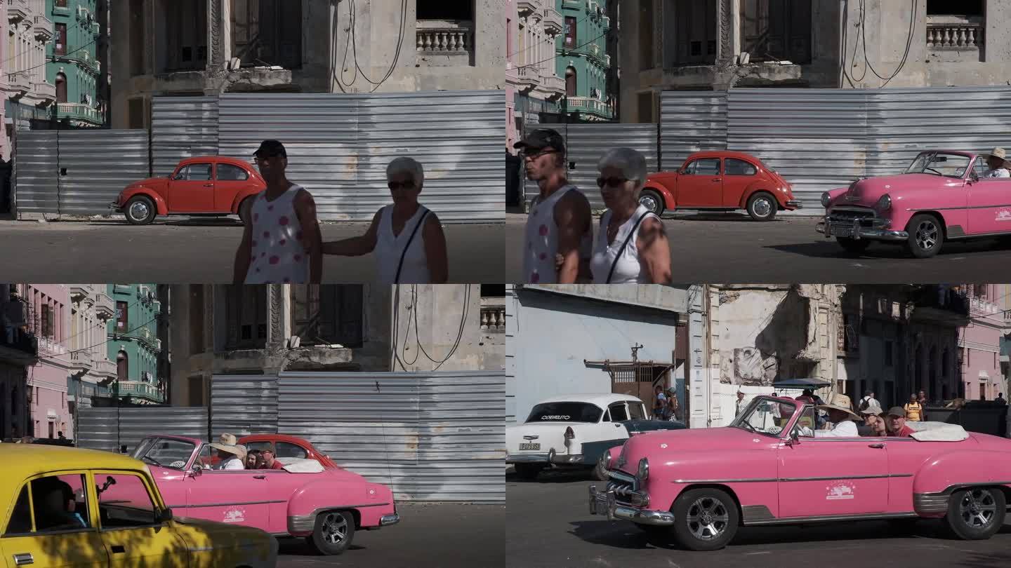 古巴哈瓦那街道人文地拍