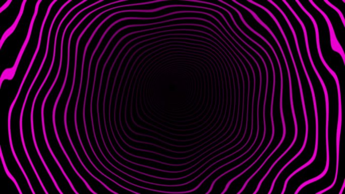 粉色环高科技隧道未来图案黑色背景