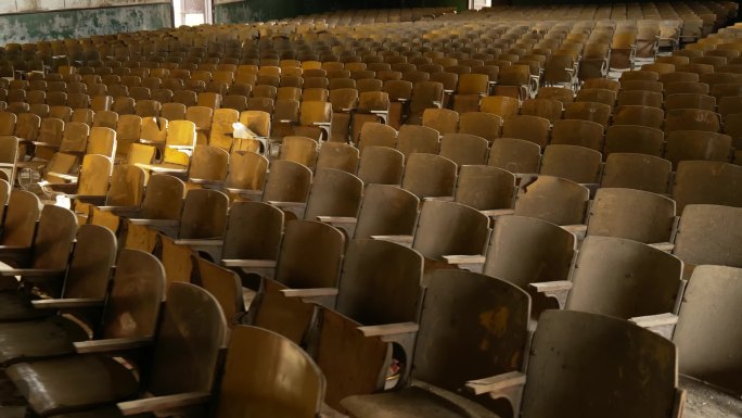 老电影院老剧场空的观众席