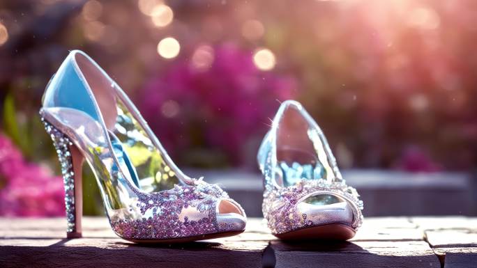 水晶钻石玻璃鞋 C
