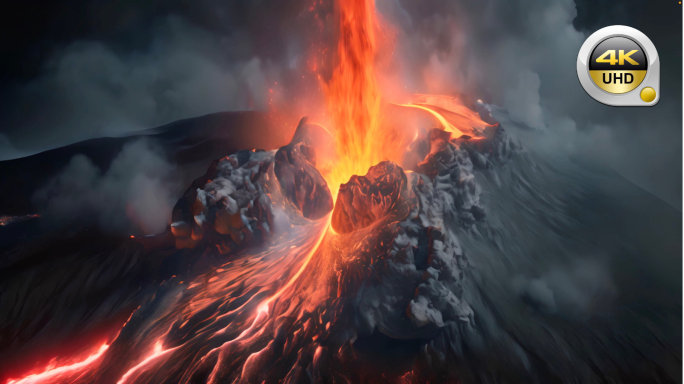 火山岩火山爆发地质奇观验熔浆地质