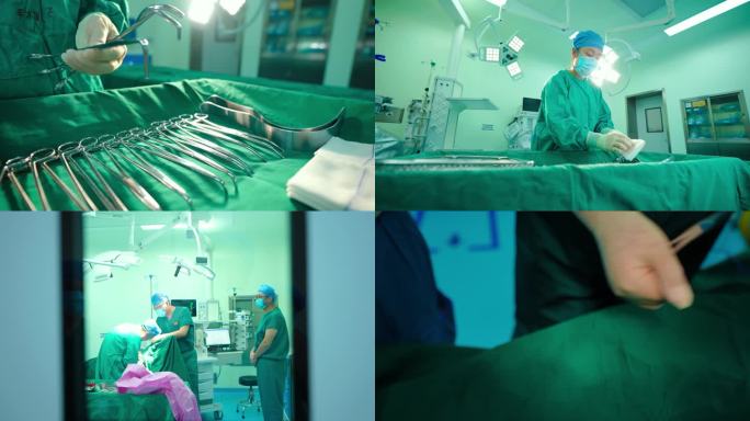 手术视频素材 手术室空境 手术中视频