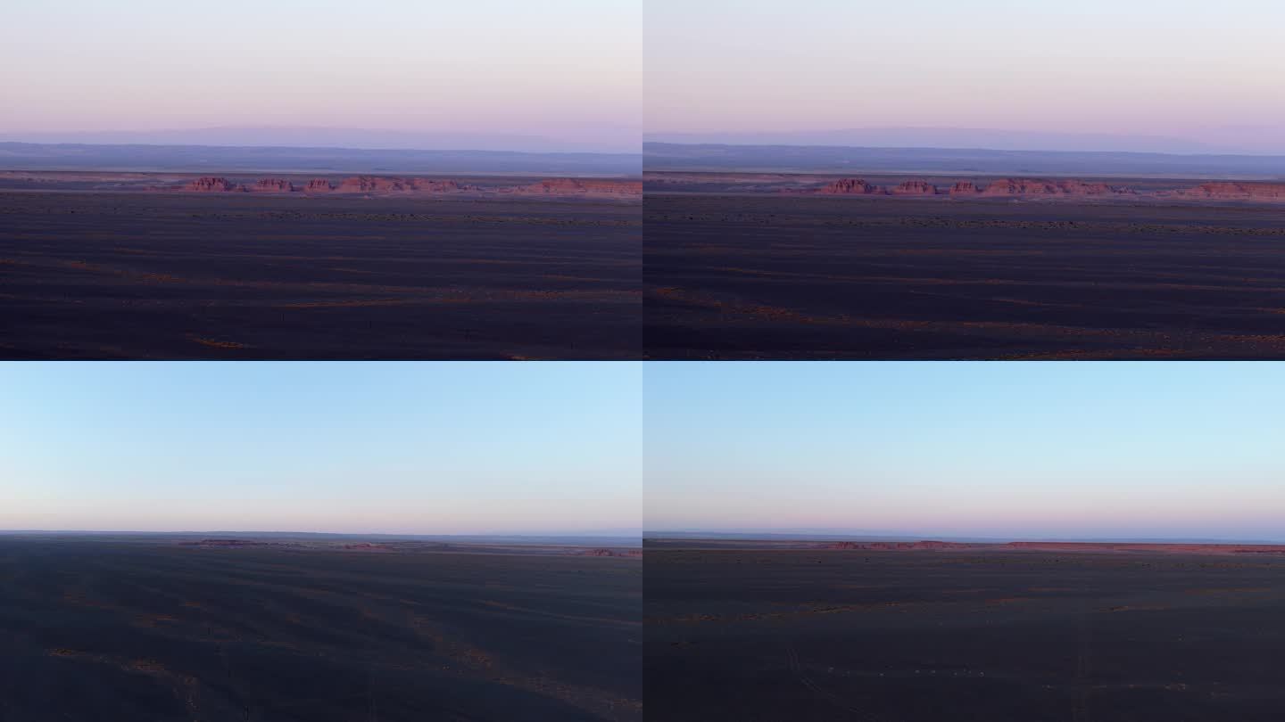 沙漠山丘夕阳