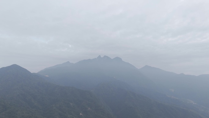 广东潮州凤凰山茶山航拍