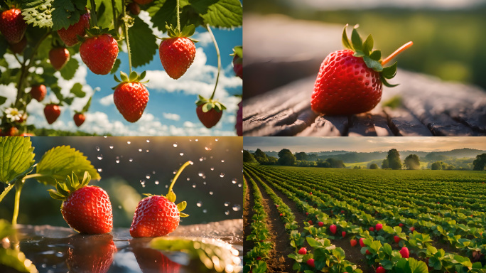 草莓  草莓园 草莓特写