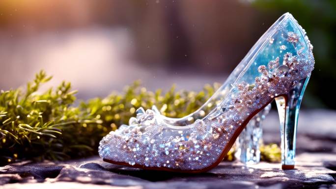 水晶钻石玻璃鞋 B