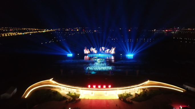 太原晋阳湖如梦晋阳夜景