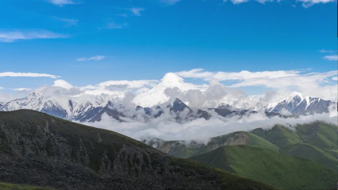 贡嘎雪山延时