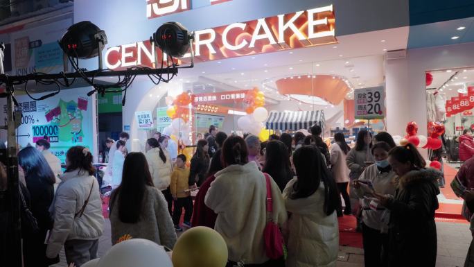 面包店 烘培店 蛋糕店 生意火爆场面4K