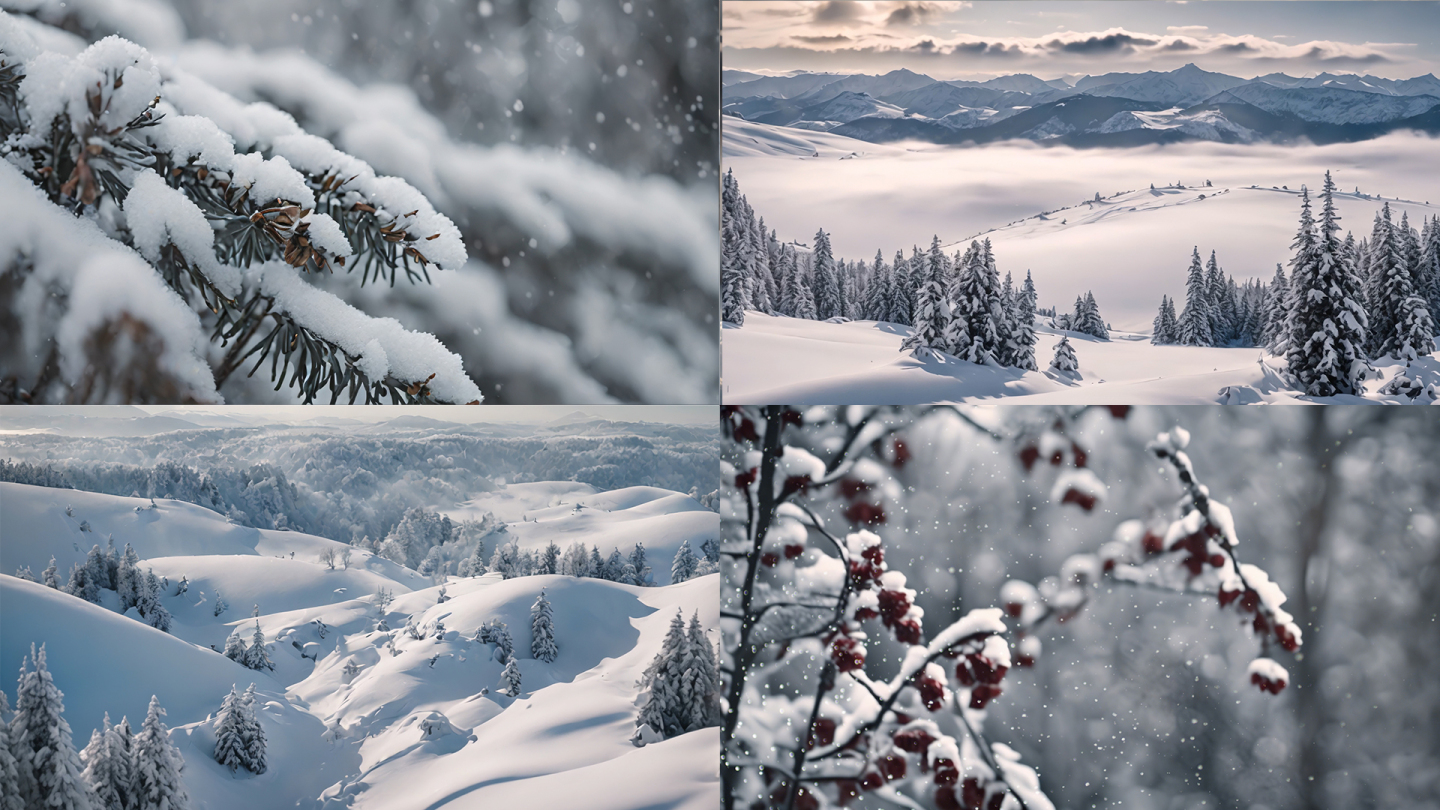 冬日雪景 大雪节气