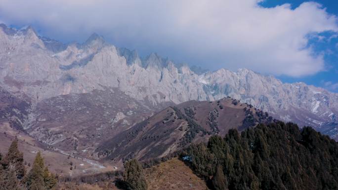 甘肃祁连山 马牙雪山 航拍