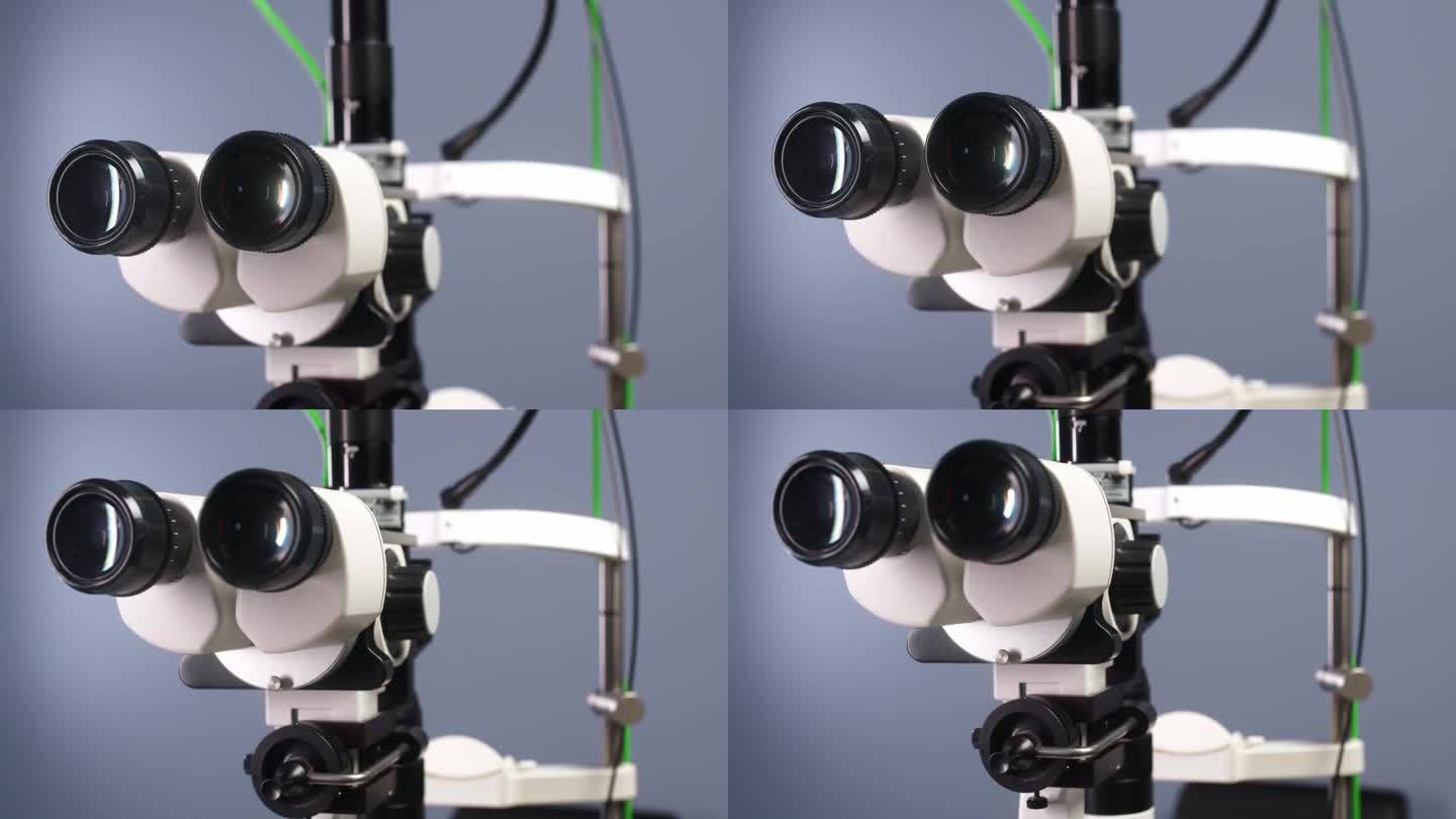 Yag激光改善视力。激光视力矫正包括使用激光矫正白内障。眼科医生的工作理念，现代眼科设备的广告。