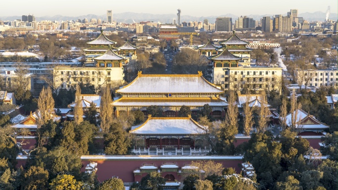 景山公园雪