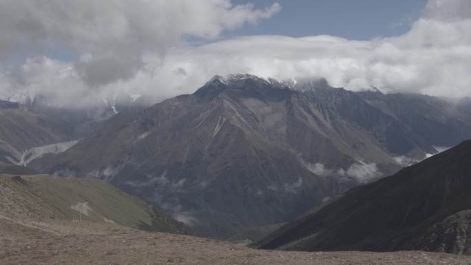 川西 延时 山顶 雪山