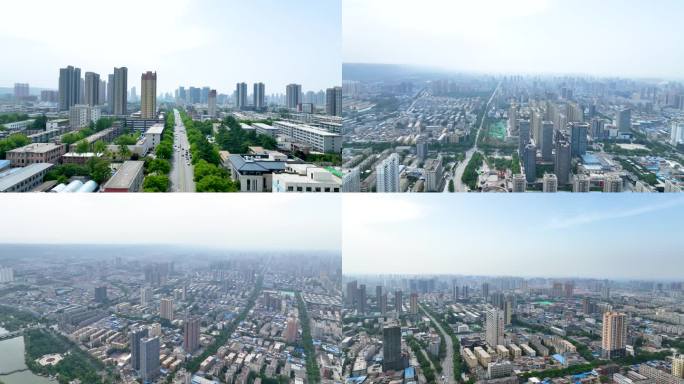 陕西渭南城市航拍4K大景