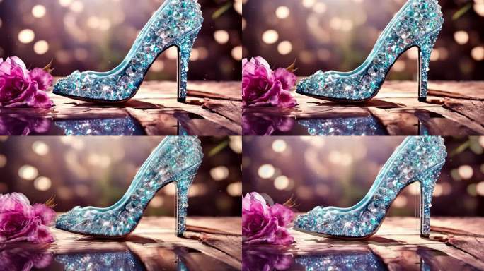 水晶钻石玻璃鞋
