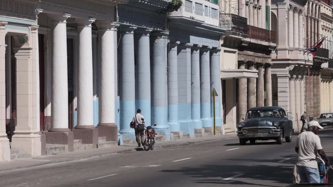 古巴哈瓦那街道人文地拍
