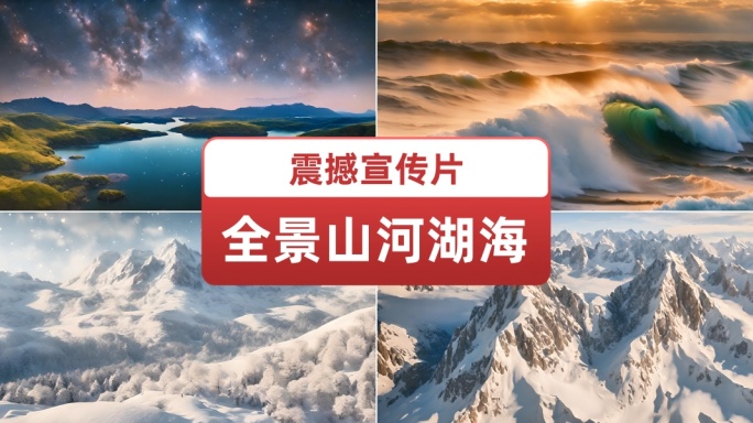 震撼全景山河湖海宣传片