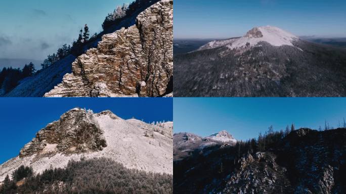 祖国风光白朗峰雪山航拍